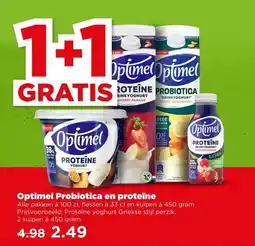 PLUS Optimel Probiotica en proteïne aanbieding
