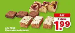 PLUS Alle PLUS Plaatcakes en brownie aanbieding