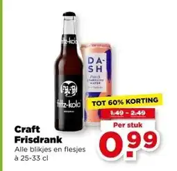PLUS Craft Frisdrank aanbieding