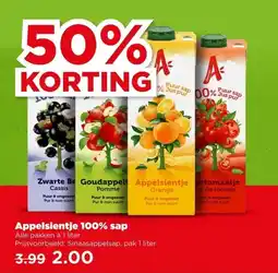 PLUS Appelsientje 100% sap aanbieding