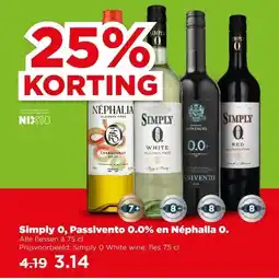 PLUS Simply O, Passivento 0.0% en Néphalia O. aanbieding
