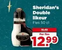 PLUS Sheridan's Double likeur aanbieding