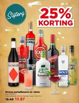 PLUS Diverse partylikeuren en -shots aanbieding