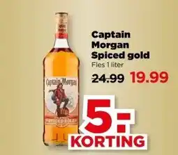 PLUS Captain Morgan Spiced gold aanbieding