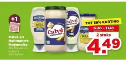 PLUS Calvé en Hellmann's Mayonaise aanbieding