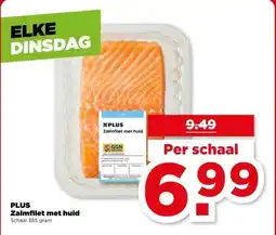 PLUS PLUS Zalmfilet met huid aanbieding