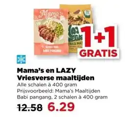 PLUS Mama's en LAZY Vriesverse maaltijden aanbieding