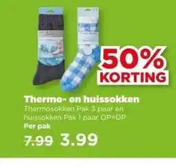 PLUS Thermo- en huissokken aanbieding