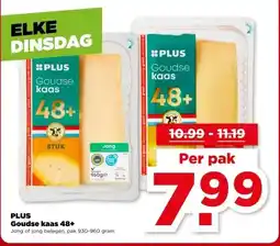 PLUS PLUS Goudse kaas 48+ aanbieding