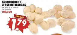 MCD Supermarkt KAISERBROODJES OF SCHNITTBROODJES aanbieding