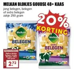 MCD Supermarkt MELKAN BLOKJES GOUDSE 48+ KAAS aanbieding