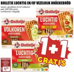 MCD Supermarkt BOLLETJE LUCHTIG EN/OF VEZELRIJK KNÄCKEBRÖD aanbieding