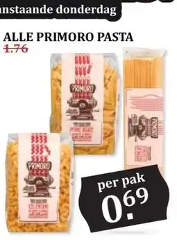 MCD Supermarkt ALLE PRIMORO PASTA aanbieding
