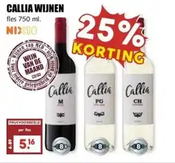 MCD Supermarkt CALLIA WIJNEN aanbieding