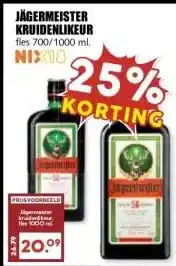 MCD Supermarkt JÄGERMEISTER KRUIDENLIKEUR aanbieding