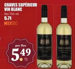 MCD Supermarkt GRAVES SUPÉRIEUR VIN BLANC aanbieding
