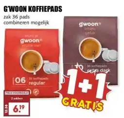 MCD Supermarkt G'WOON KOFFIEPADS aanbieding