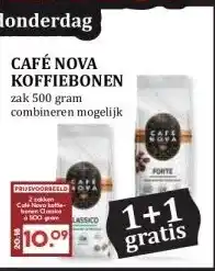 MCD Supermarkt CAFÉ NOVA KOFFIEBONEN aanbieding