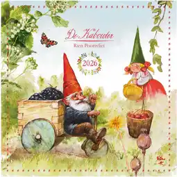 Intratuin Plenty Gifts kalender poortvliet kabouter 2026 30 x 30 cm aanbieding