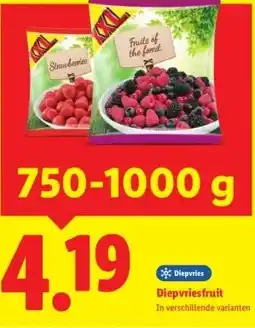 Lidl Diepvries fruit aanbieding