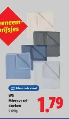 Lidl W5 Microvezel- doeken aanbieding