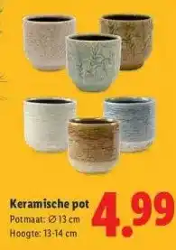 Lidl Keramische pot aanbieding
