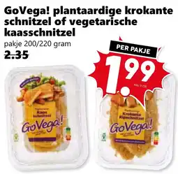 CoopCompact GoVega! plantaardige krokante schnitzel of vegetarische kaasschnitzel aanbieding