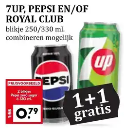 CoopCompact 7UP, PEPSI EN/OF ROYAL CLUB aanbieding