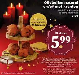 Coop Oliebollen naturel en/of met krenten aanbieding