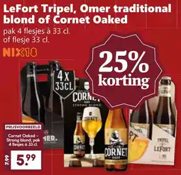 Coop LeFort Tripel, Omer traditional blond of Cornet Oaked aanbieding