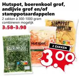Coop Hutspot, boerenkool grof, andijvie grof en/of stamppotaardappelen aanbieding
