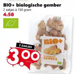 Coop BIO+ biologische gember aanbieding