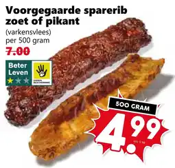 Coop Voorgegaarde sparerib zoet of pikant aanbieding