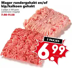Coop Mager rundergehakt en/of kip/kalkoen gehakt aanbieding