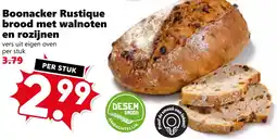 Coop Boonacker Rustique brood met walnoten en rozijnen aanbieding