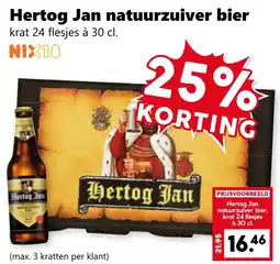 Coop Hertog Jan natuurzuiver bier aanbieding