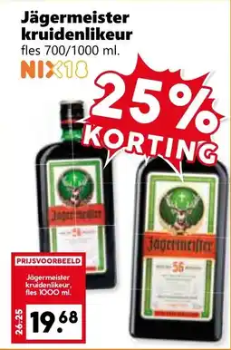 Coop Jägermeister kruidenlikeur aanbieding
