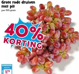 Boon`s Markt Grote rode druiven met pit aanbieding