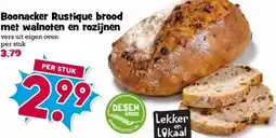 Boon`s Markt Boonacker Rustique brood met walnoten en rozijnen aanbieding