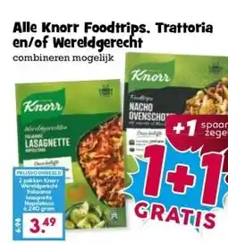 Boon`s Markt Alle Knorr Foodtrips. Trattoria en/of Wereldgerecht aanbieding