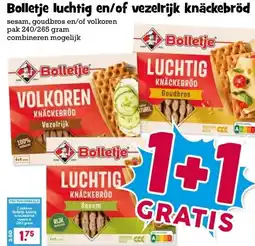 Boon`s Markt Bolletje luchtig en/of vezelrijk knäckebröd aanbieding