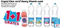 Boon`s Markt Crystal Clear en/of Sourcy Vitamin water aanbieding