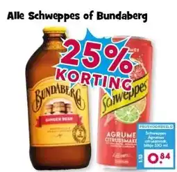Boon`s Markt Alle Schweppes of Bundaberg aanbieding