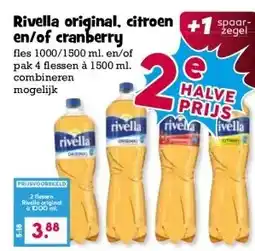 Boon`s Markt Rivella original, citroen en/of cranberry aanbieding