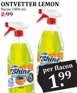 Boon`s Markt MR. SHINE SUPER- ONTVETTER LEMON aanbieding