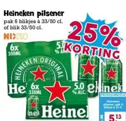 Boon`s Markt Heineken pilsener aanbieding