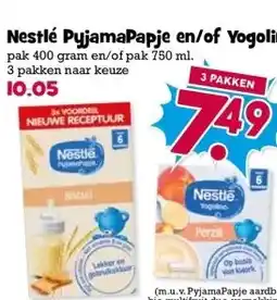 Boon`s Markt Nestlé PyjamaPapje en/of Yogolino aanbieding