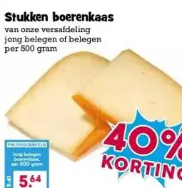 Boon`s Markt Stukken boerenkaas aanbieding