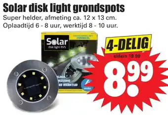 Dirk Solar disk light grondspots, 4-DELIG aanbieding