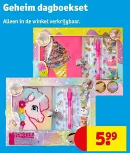 Kruidvat Geheim dagboekset aanbieding